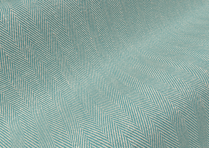 Delicate Chevron, Turquoise - Roman Blind - Image 4